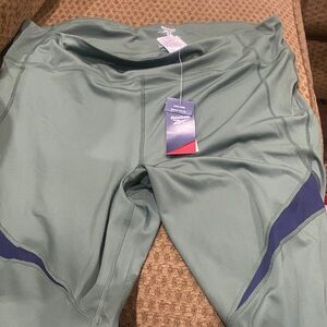 BOGO FREE- Reebok Sage Leggings with Navy Detail